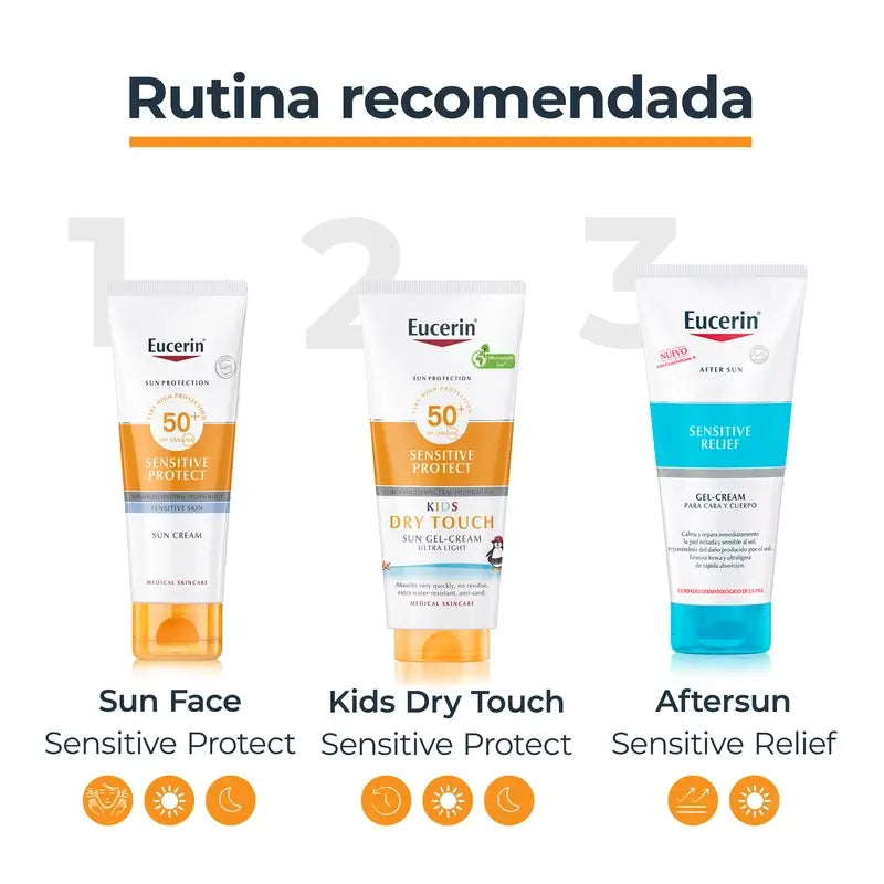 Eucerin Sun Kids Sensitive Protect Gel Creme Fps50+ , 200 ml