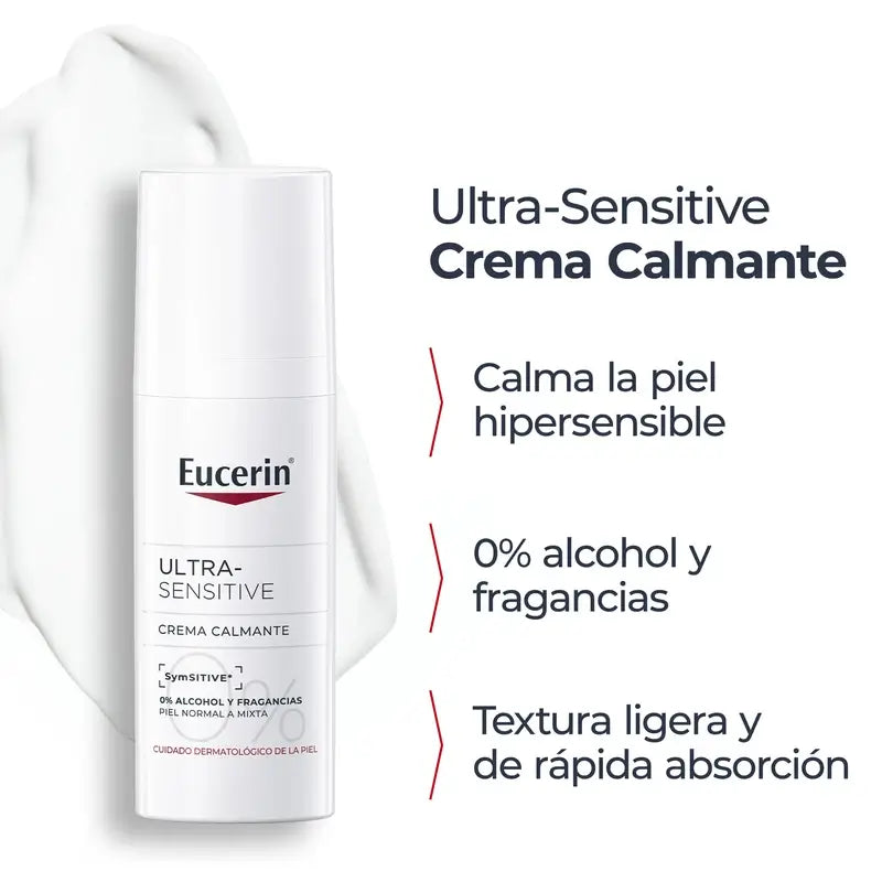 Eucerin Ultra-Sensitive Beruhigende Creme für normale bis Mischhaut, 50 ml