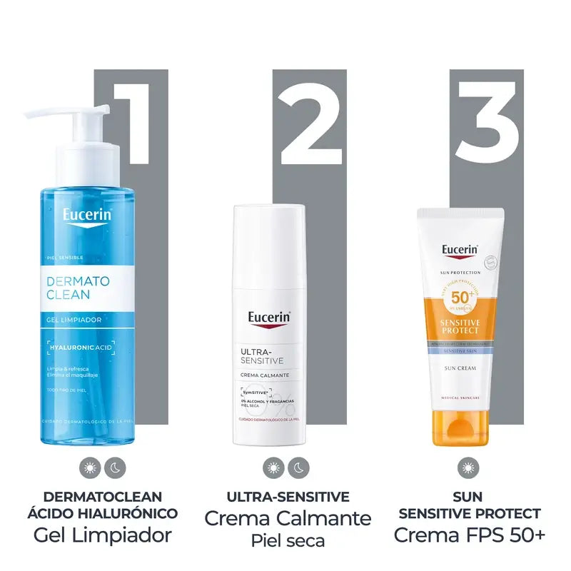 Eucerin Ultra-Sensitive Beruhigende Creme für trockene Haut, 50 ml