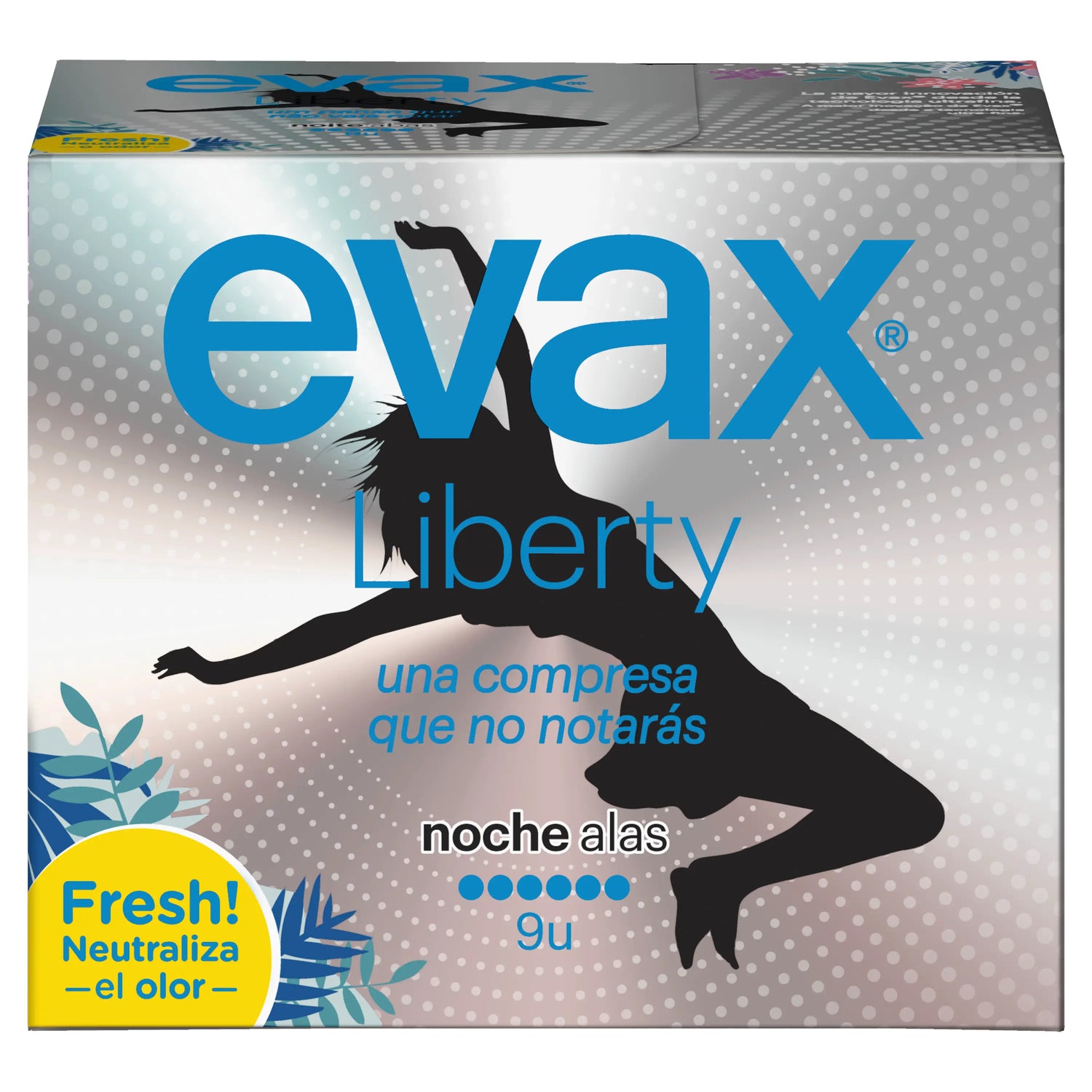 Evax Liberty Nacht Pads mit Flügeln , 9 Einheiten