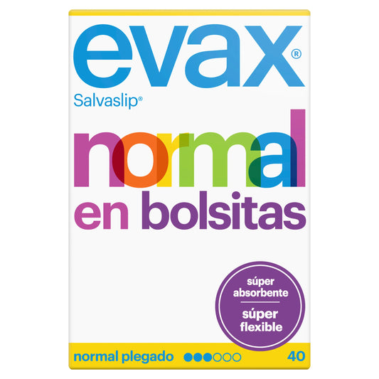 Evax Salvaslip Normal Superabsorbierende Slipeinlage Protegeslips, 40 Stück