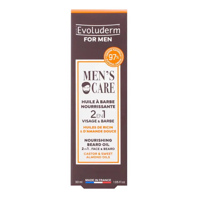 Evoluderm Pflegendes Bartöl - Für Männer, 30 ml