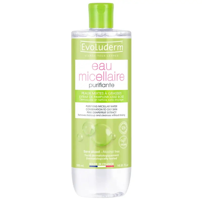 Evoluderm Micellar Water für Mischhaut, 500 ml