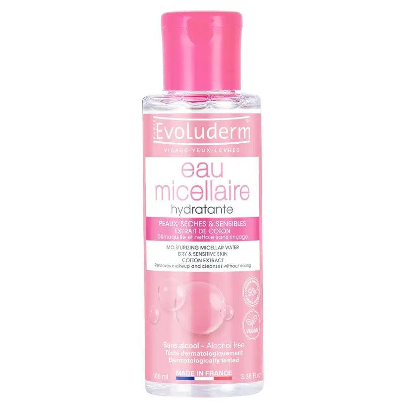 Evoluderm Micellar Water für trockene/empfindliche Haut, 100 ml