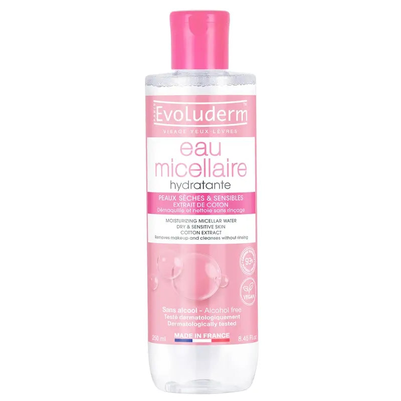 Evoluderm Micellar Water für trockene/empfindliche Haut, 250 ml
