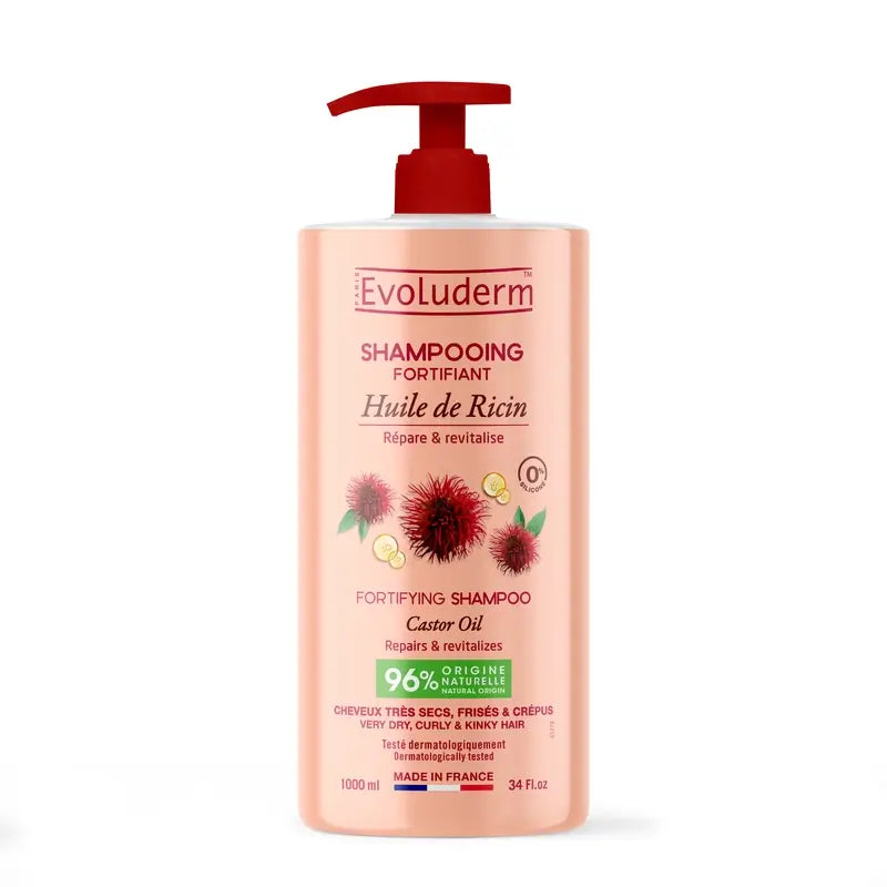 Evoluderm Rizinusöl Shampoo, 1000 ml