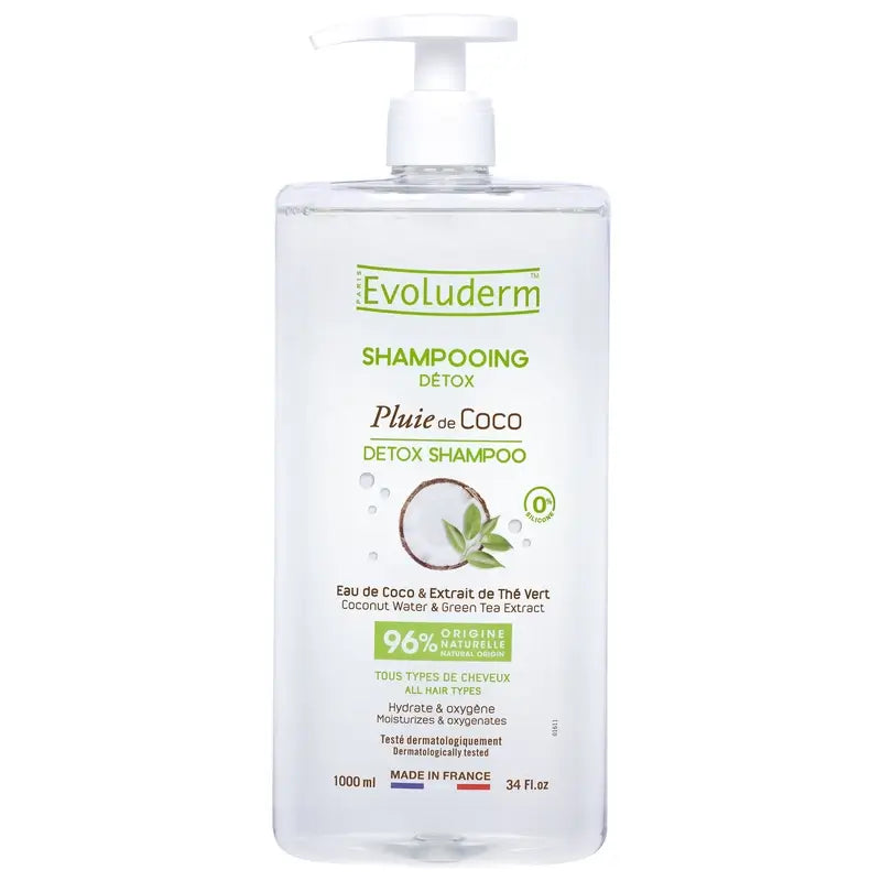 Evoluderm Kokosnuss Detox Shampoo, 1000 ml