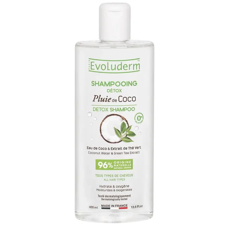 Evoluderm Kokosnuss Detox Shampoo, 400 ml