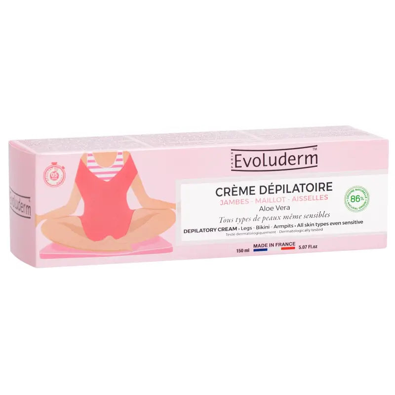 Evoluderm Aloe Vera Enthaarungscreme, 150 ml