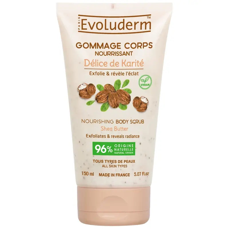 Evoluderm Shea Butter Körperpeeling, 150 ml