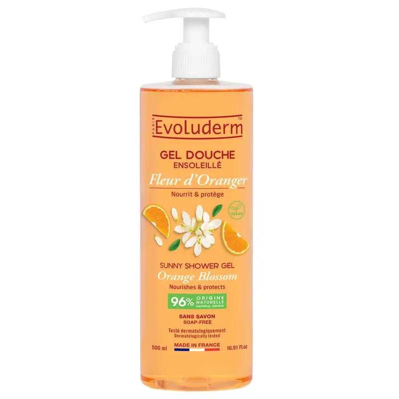 Evoluderm Duschgel mit Orangenblüten, 500 ml