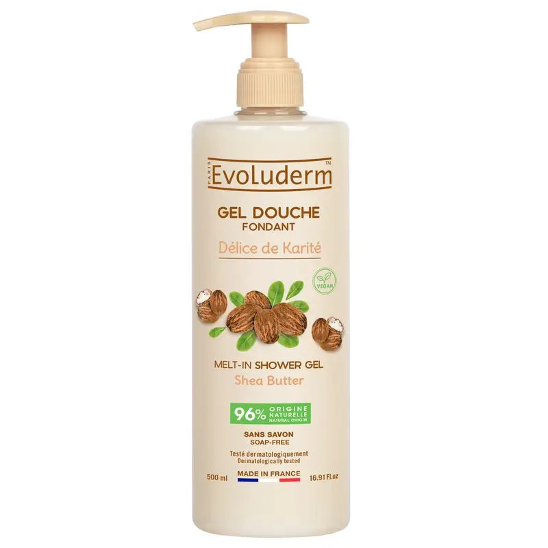 Evoluderm Shea Butter Duschgel, 500 ml