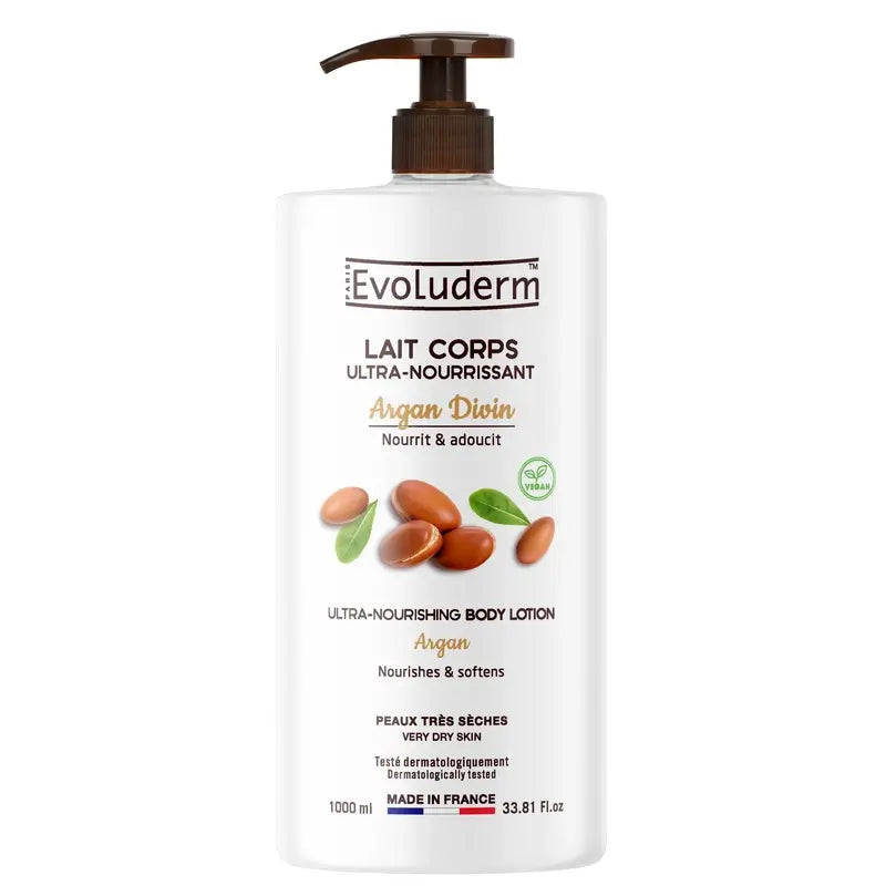 Evoluderm Argan Divin Körperlotion, 1000 ml