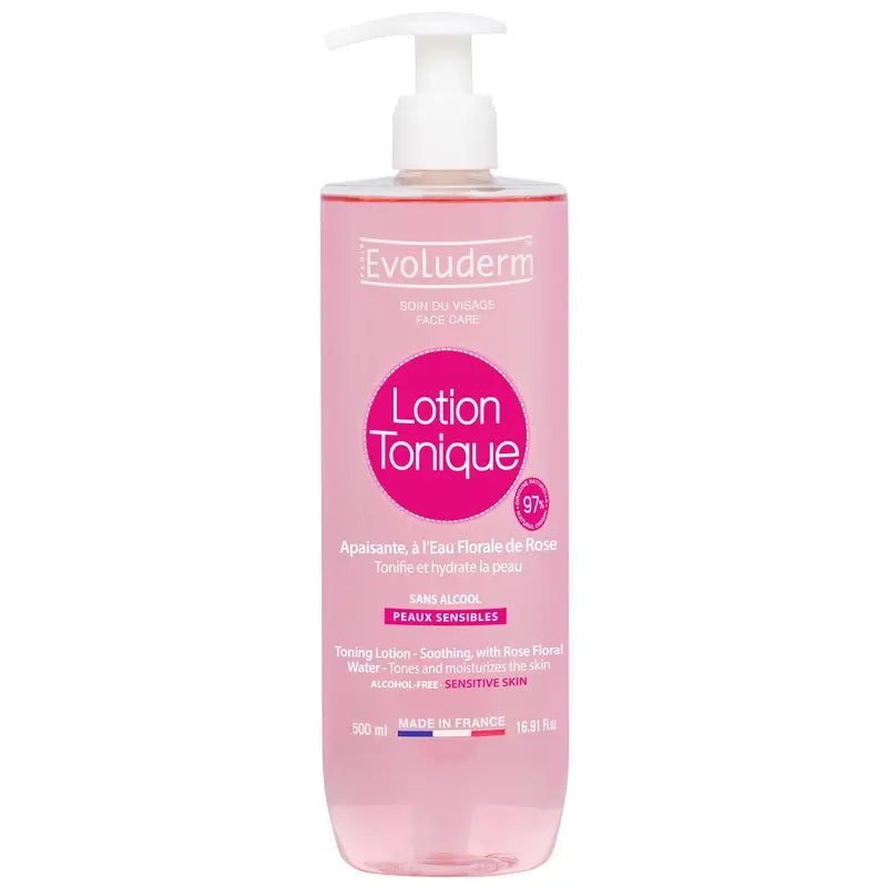 Evoluderm Tonisierende Lotion für empfindliche Haut, 500 ml