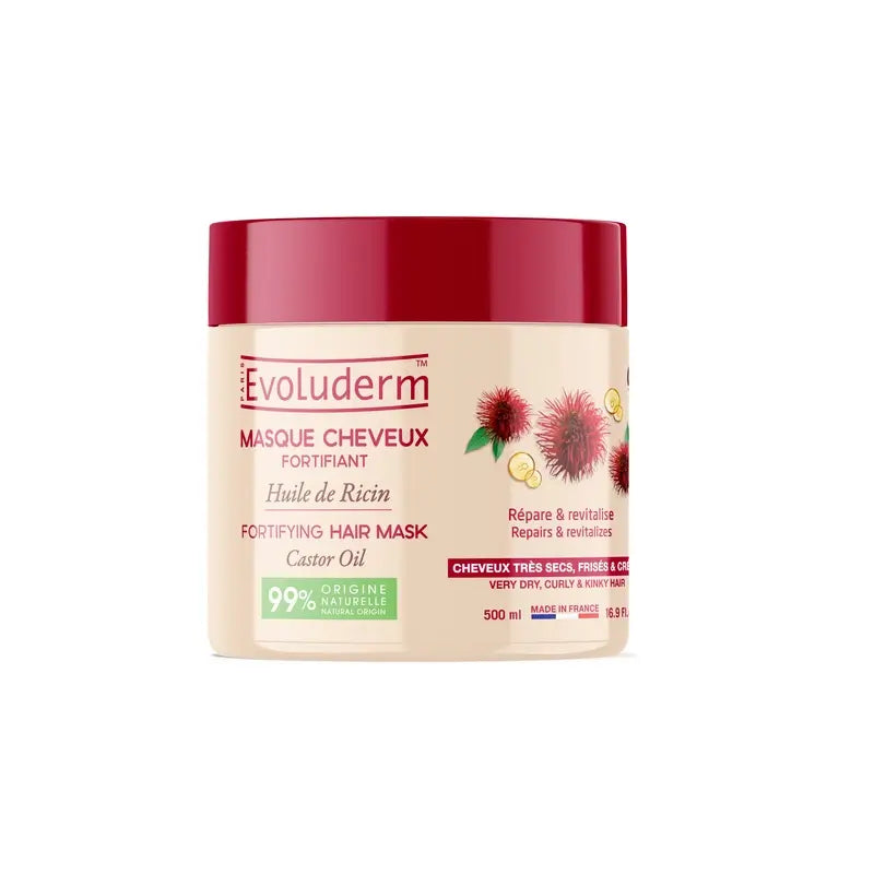 Evoluderm Rizinusöl-Haarmaske, 500 ml
