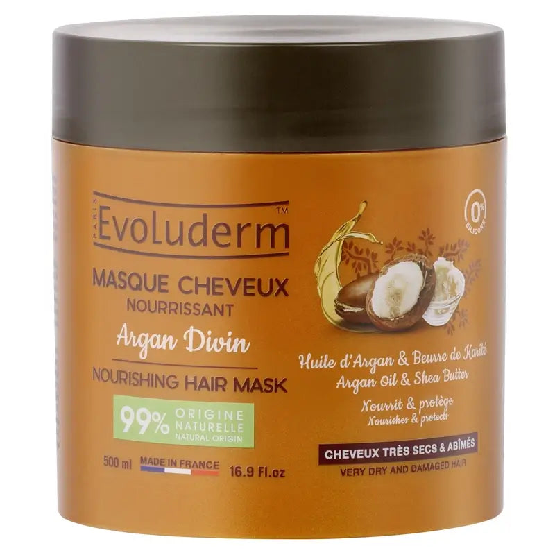 Evoluderm Argan Divin Haarmaske, 500 ml