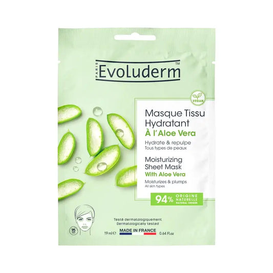 Evoluderm Aloe Vera Blatt Maske, 1pc / 19