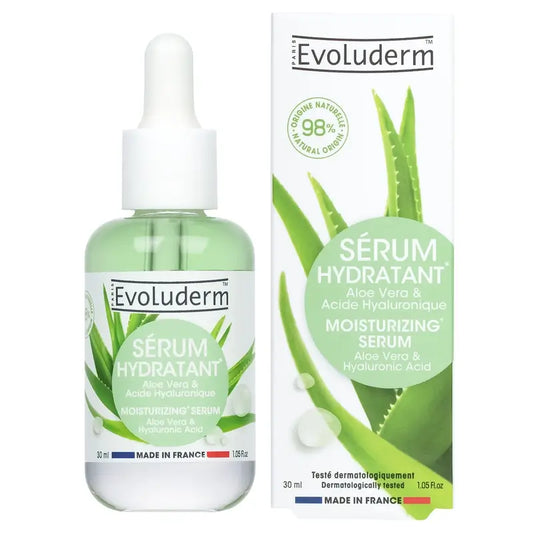 Evoluderm Aloe Vera Feuchtigkeitsserum, 30 ml