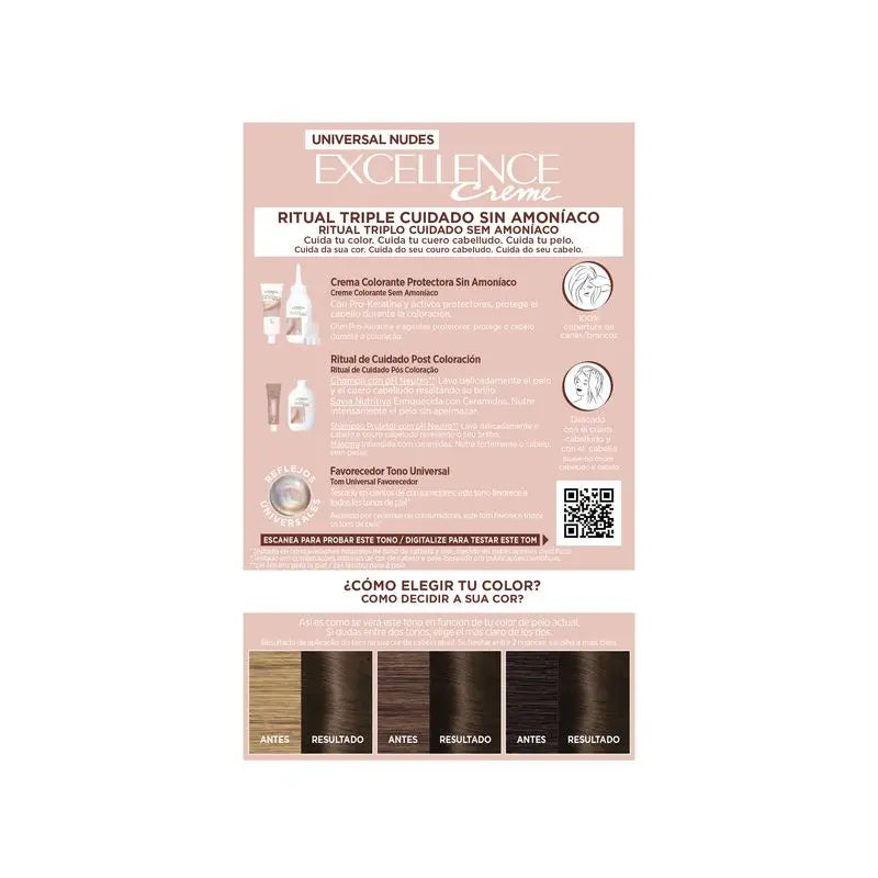 L'Oréal Paris Excell Univ Nudes Braun 4U 550