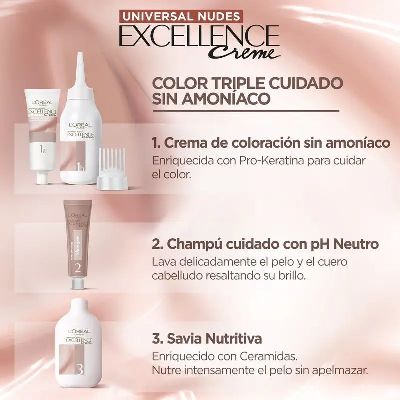 L'Oréal Paris Excell Univ Nudes Lt Braun 5U 550