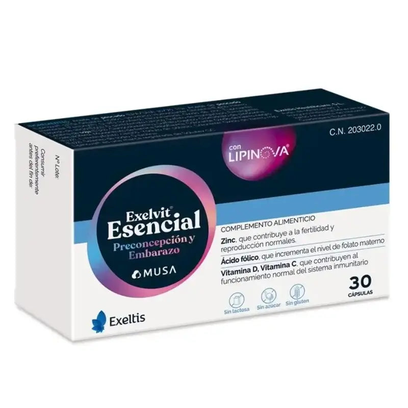 Exelvit Essential Preconception und Schwangerschaft, Packung 4 x 30 Kapseln