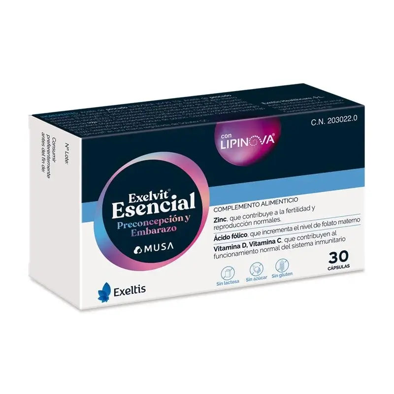 Exelvit Triplo Essential Empfängnisverhütung & Schwangerschaft, 3 x 30 Kapseln
