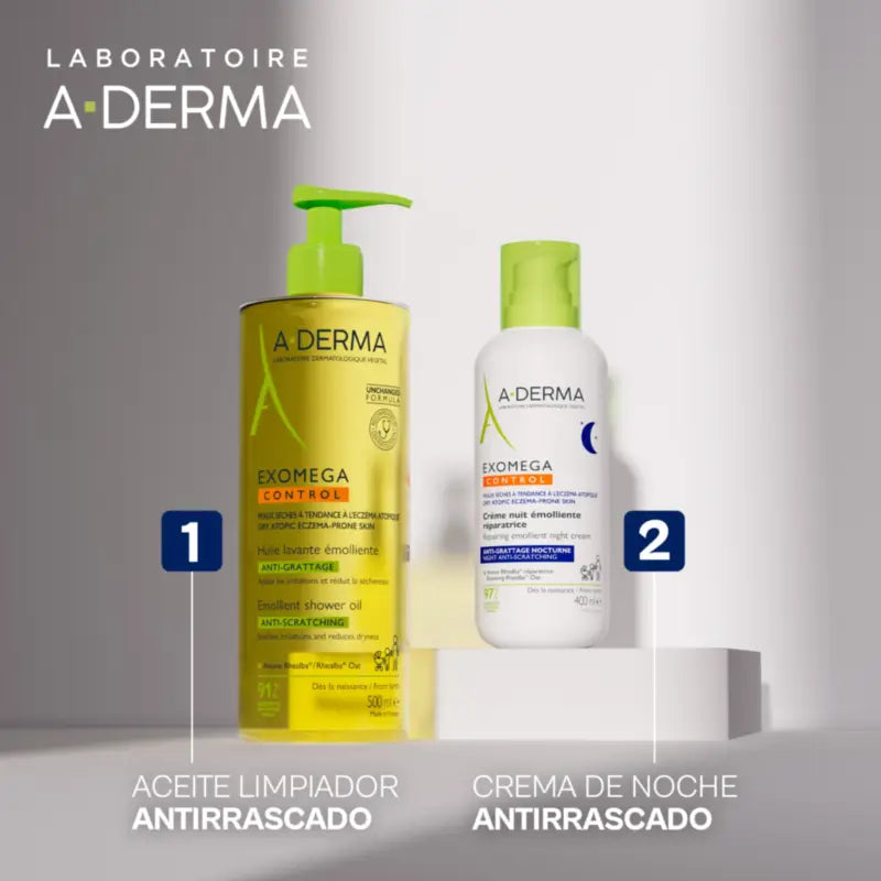 Aderma Exomega Emollient Reparierende Nachtcreme, 400 Ml