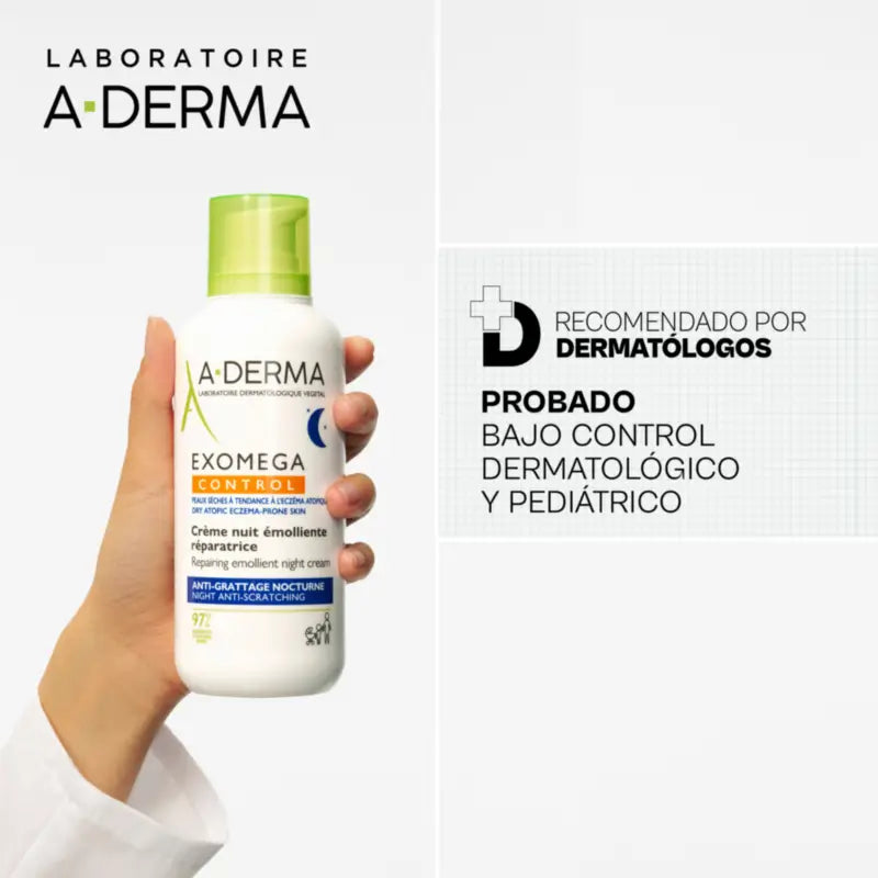 Aderma Exomega Emollient Reparierende Nachtcreme, 400 Ml
