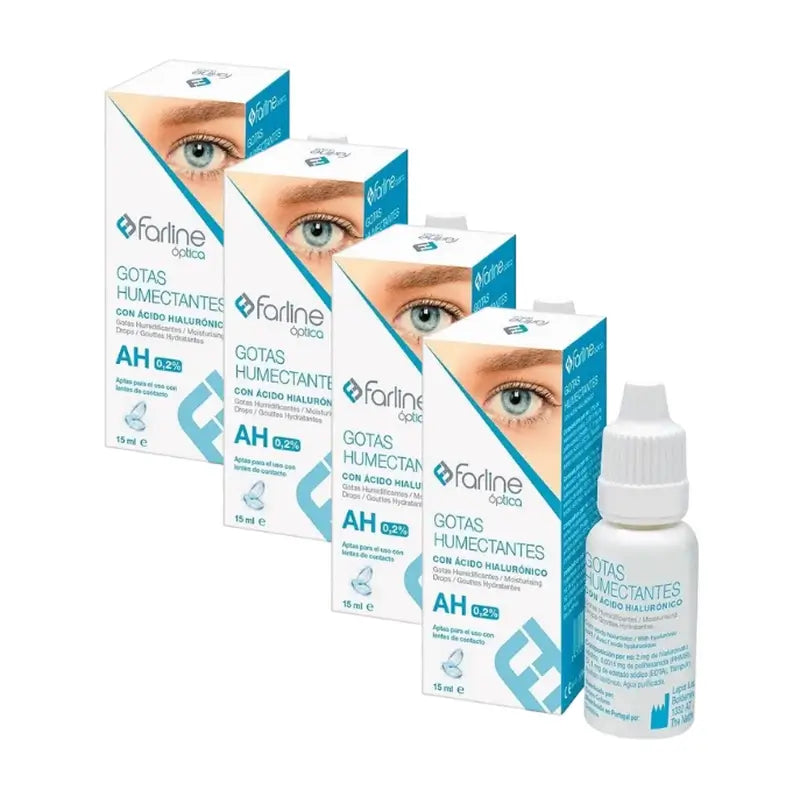 Farline Farline Feuchtigkeitstropfen 0,2% Hyaluronsäure, 4X15 Ml