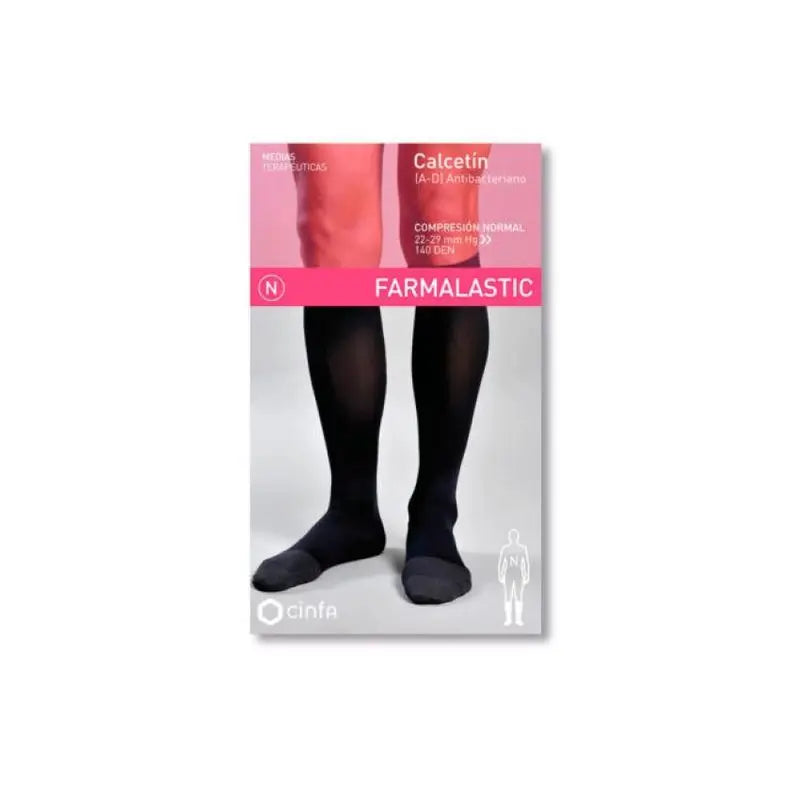 Farmalastic Antibacterial Sock Antibacterial, Size Large