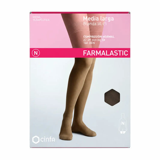 Farmalastic Compression Normal-Kompressionsstrumpf Schwarz, Größe XL
