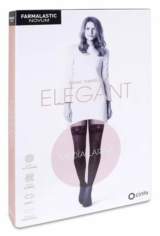 Farmalastic Novum Elegant Long Light Compression Light Tan, Size 3
