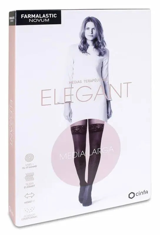 Farmalastic Novum Elegant Long Light Compression Light Tan, Size 5