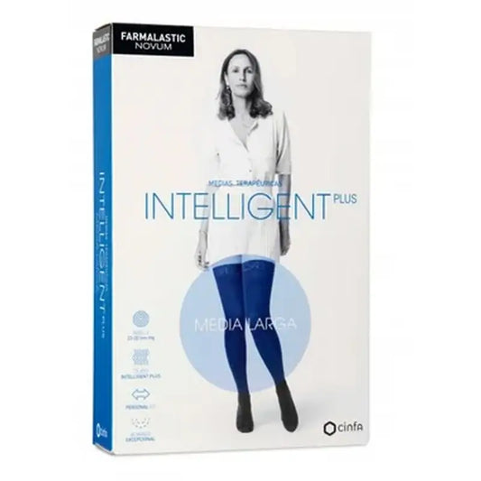 Farmalastic Novum Intelligenter Strumpf Größe Plus Langstrumpf Anthrazit, Größe 5