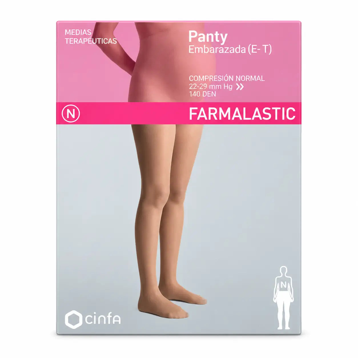 Farmalastic Compression Panty Normal Schwanger Beige, Größe M