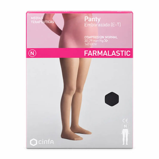 Farmalastic Pregnant Normal Compression Pantyhose Schwarz, Größe Large