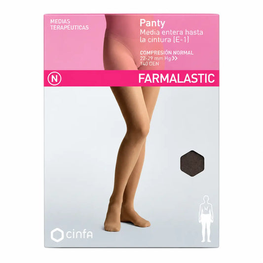 Farmalastic Kompressionsstrumpfhose Normaler Kompressionsvollstrumpf Schwarz Größe M