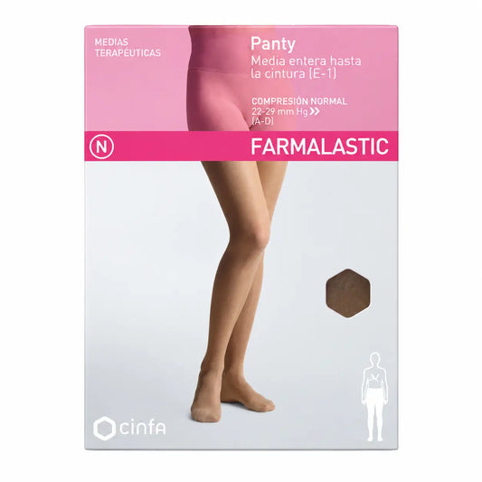 Farmalastic Normal Kompressionsstrumpfhose Schwarz Grosse Grösse