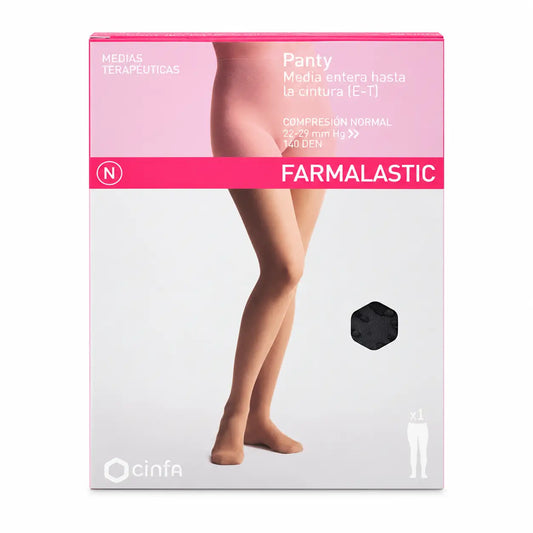 Farmalastic Full Tight Strumpfhosen Kompression Normal Camel Größe M