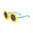 Farmamoda Polarised Sunglasses For Children Yellow & Blue Flower, 25 gr