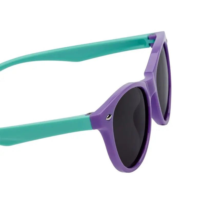 Farmamoda Kinder Sonnenbrille Polarisiert Lila & Grün Oval, 25 gr