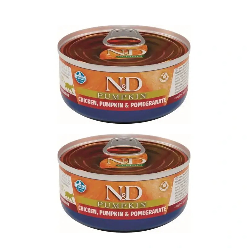 Farmina Cat Kürbis Huhn 24X70Gr Box, Nassfutter für Katzen, Packung mit 2