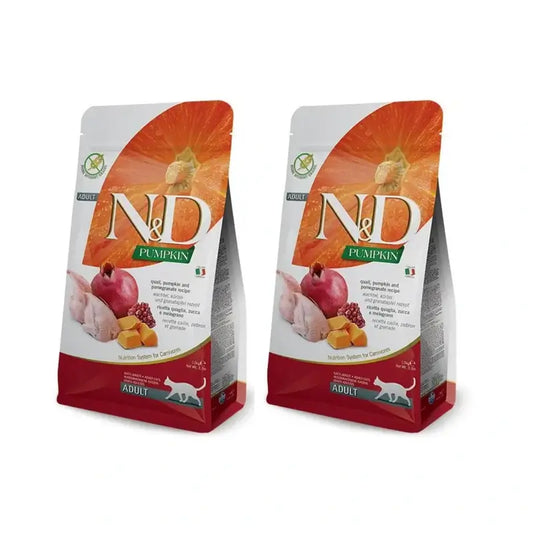 Farmina N&D Cat Kürbis Wachtel 5Kgr, Katzenfutter, 2er Pack