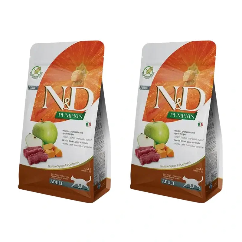 Farmina N&D Cat Pumpkin Deer 1,5Kgr, Katzenfutter, 2er Pack