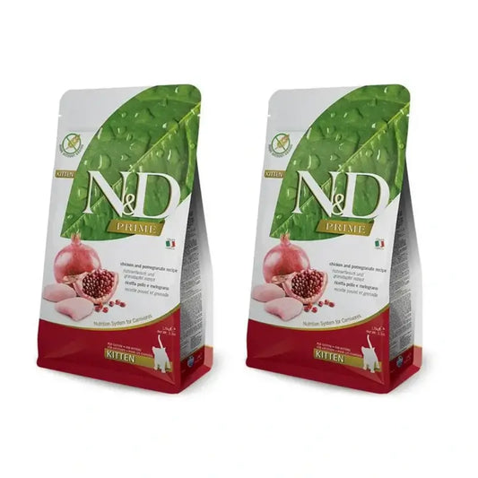 Farmina N&D Cat Kitten Prime Huhn 10Kg, Kätzchenfutter, 2er-Pack