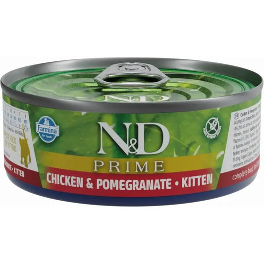 Farmina N&D Cat Kitten Prime Huhn Granatapfel 30X70Gr Box