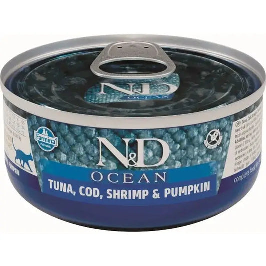 Farmina N&D Cat Ocean Thunfisch Kabeljau Kürbis 30X70Gr