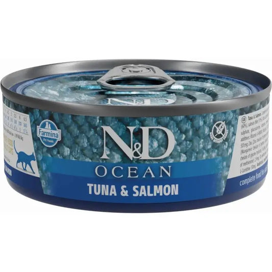 Farmina N&D Katze Ozean Ozean Thunfisch Lachs Box 30X70Gr