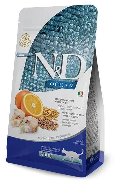 Farmina N&D Cat Ocean Low Grain Codfish 1,5Kg, cat food