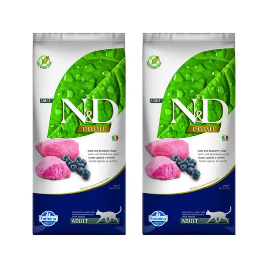 Farmina N&D Cat Prime Lamm 10Kg, Katzenfutter, 2er-Pack
